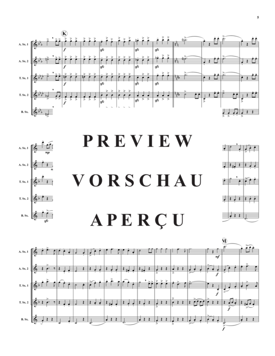 Product gallery: Page 6 of 17 The Man on the Flying Trapeze , , (Saxophone quintet AATTB)