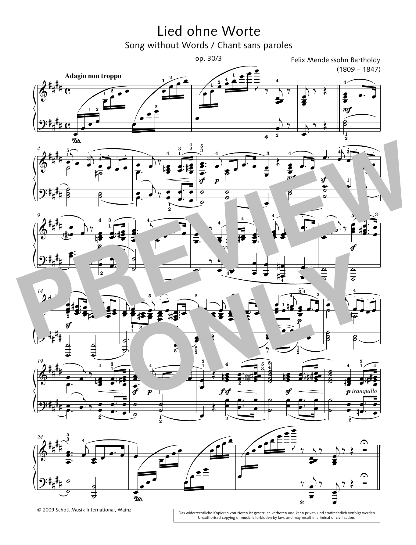 Product gallery: Page 1 of 1 Song without Words in E major, Hans-Gunter Heumann