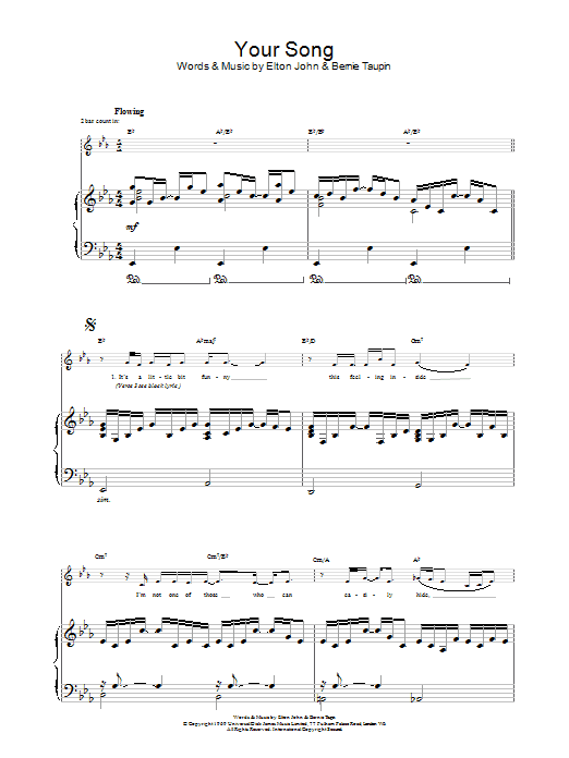 Product gallery: Page 1 of 1 Your Song, Elton John