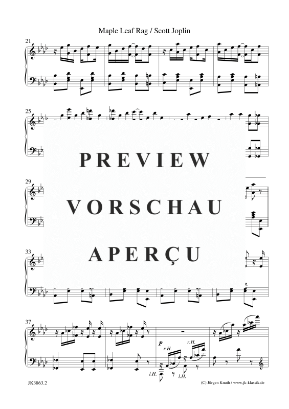 gallery: Maple Leaf Rag, , (Klavier Solo)