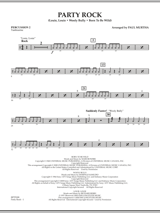 Produktgalerie: Seite 1 von 1 Party Rock - Percussion 2, Paul Murtha, Ensemble