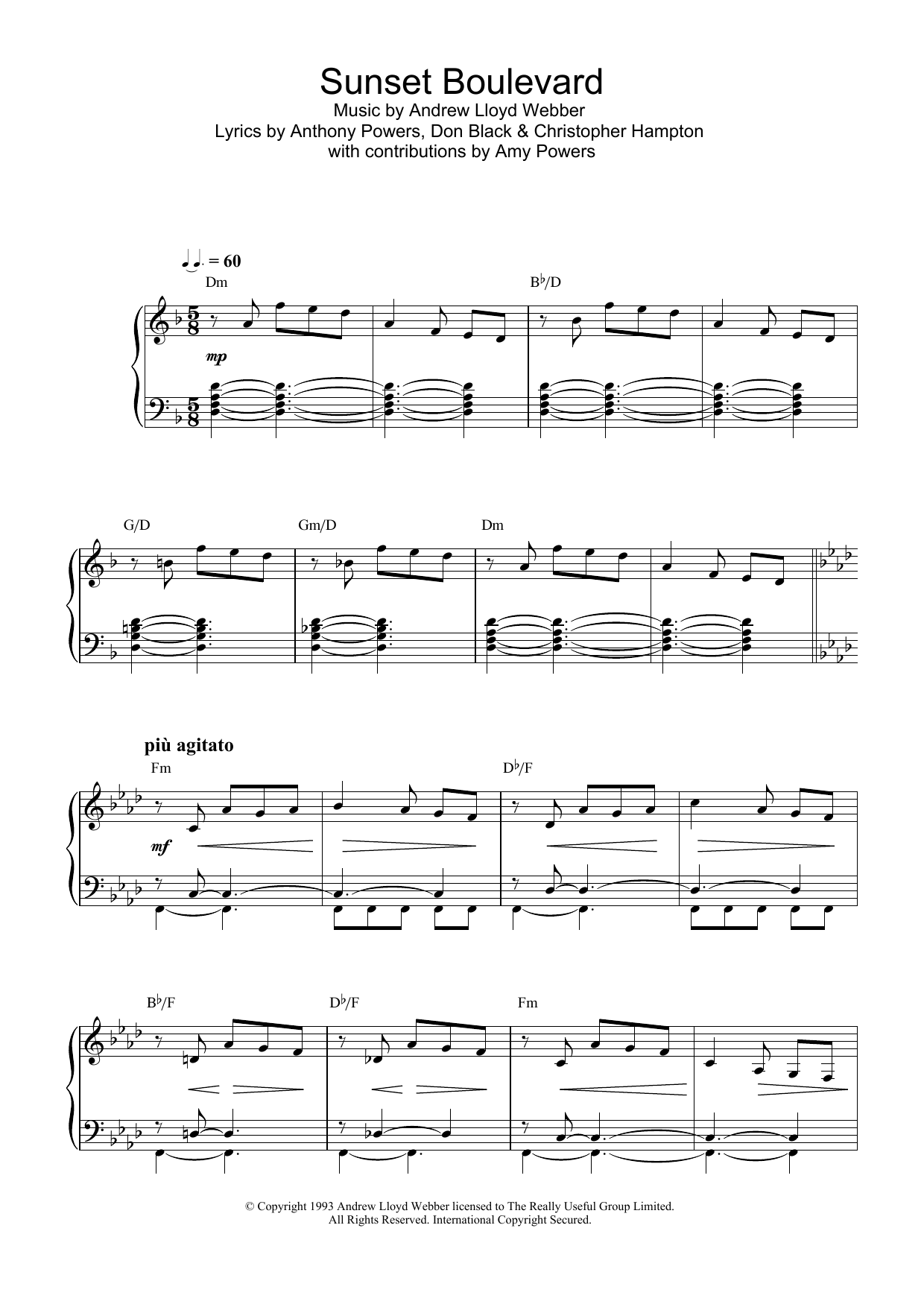 Product picture to: Sunset Boulevard (from Sunset Boulevard)