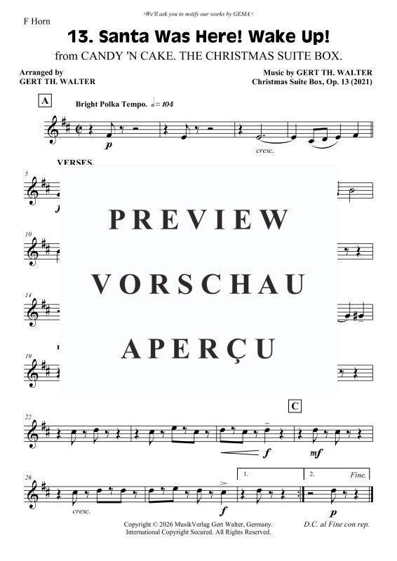 Produktgalerie: Seite 8 von 10 Santa Was Here! Wake Up!, , Blechbläser Quartett