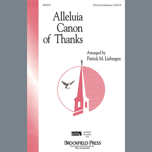 cover: Alleluia Canon Of Thanks, Patrick Liebergen
