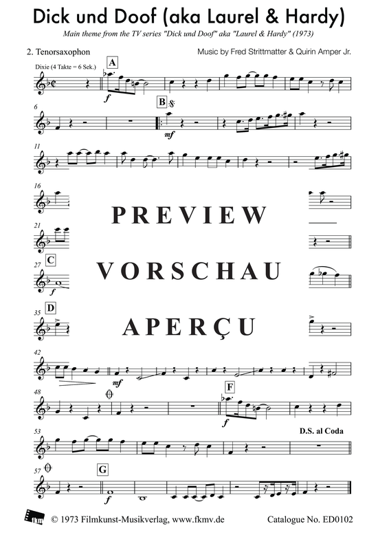 Product picture to: Dick und Doof: Tenorsaxophon 2Aus der TV-Serie "Dick und Doof"