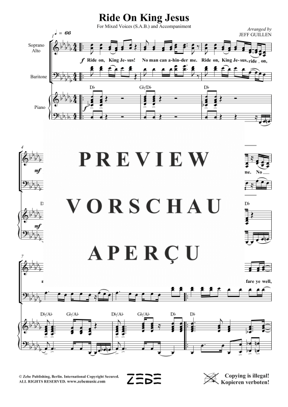Produktgalerie: Seite 7 von 11 Ride On King Jesus, , Gemischter Chor SAB und Klavier