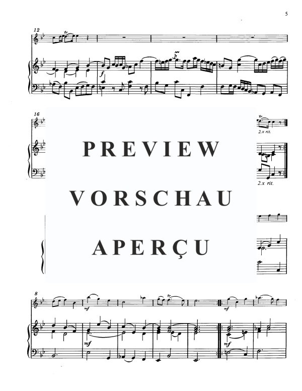 Produktgalerie: Seite 8 von 11 Sonate IV in C-Moll, , Horn in F und Klavier