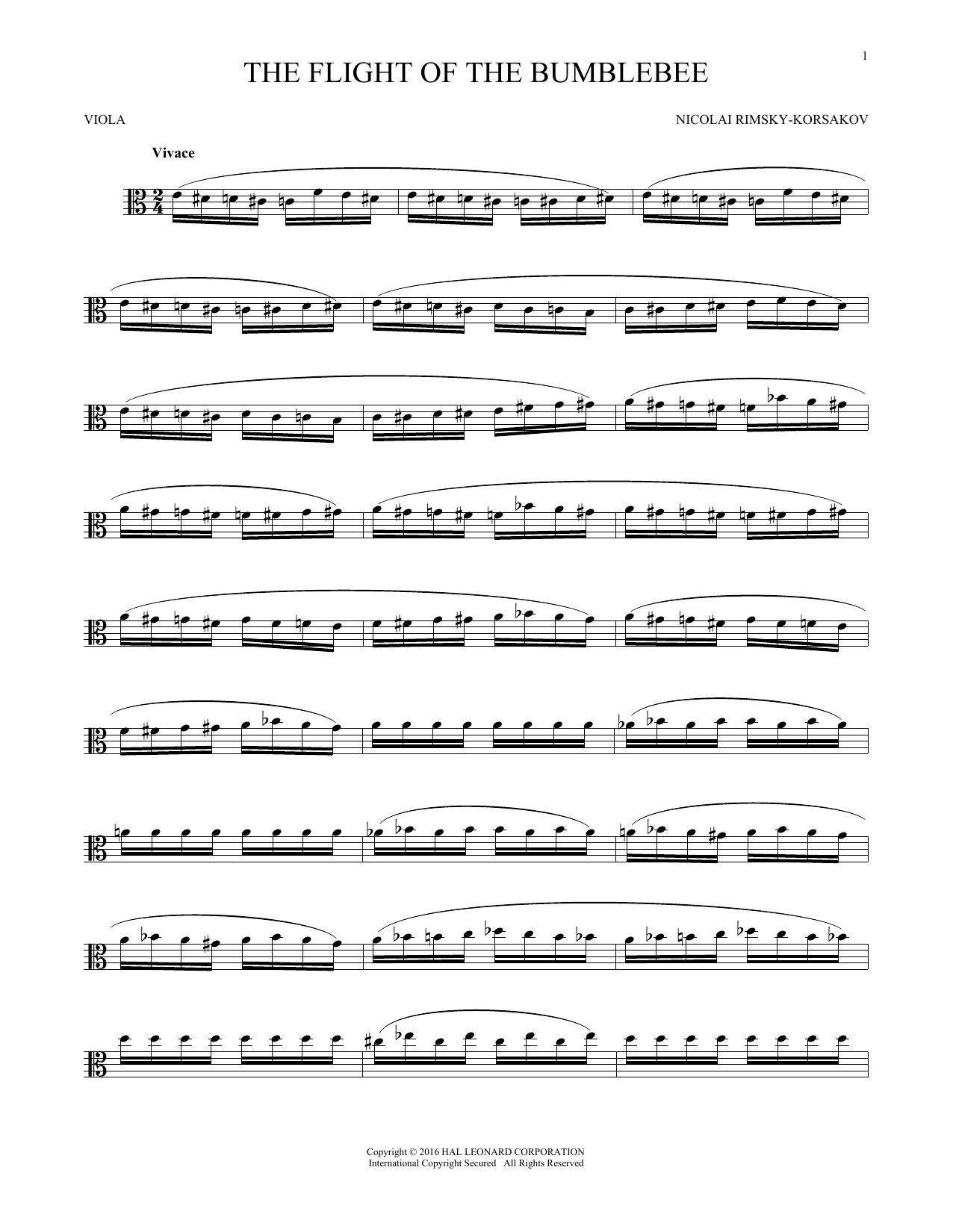 Product gallery: Page 1 of 1 The Flight Of The Bumble Bee, Nicolay Rimsky-Korsakov