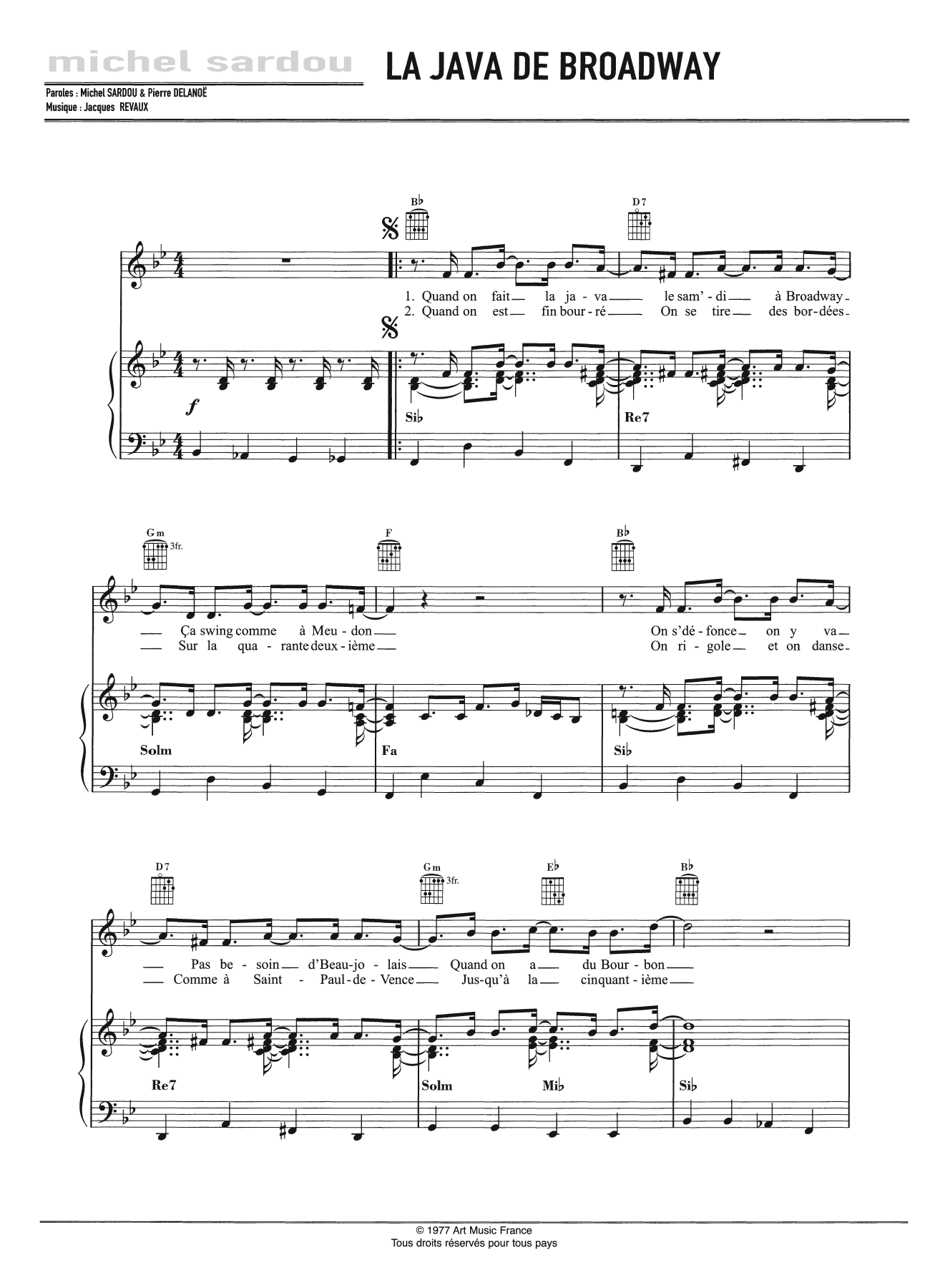Produktbild zu: La Java De Broadway