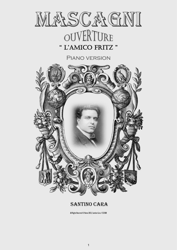 cover: Overture from L'amico Fritz, , Solo Piano