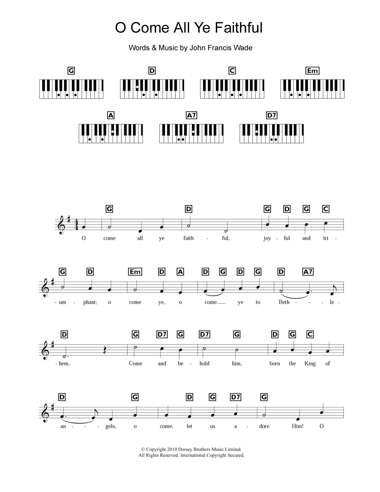 Product gallery: Page 1 of 1 O Come All Ye Faithful, Traditional Carol