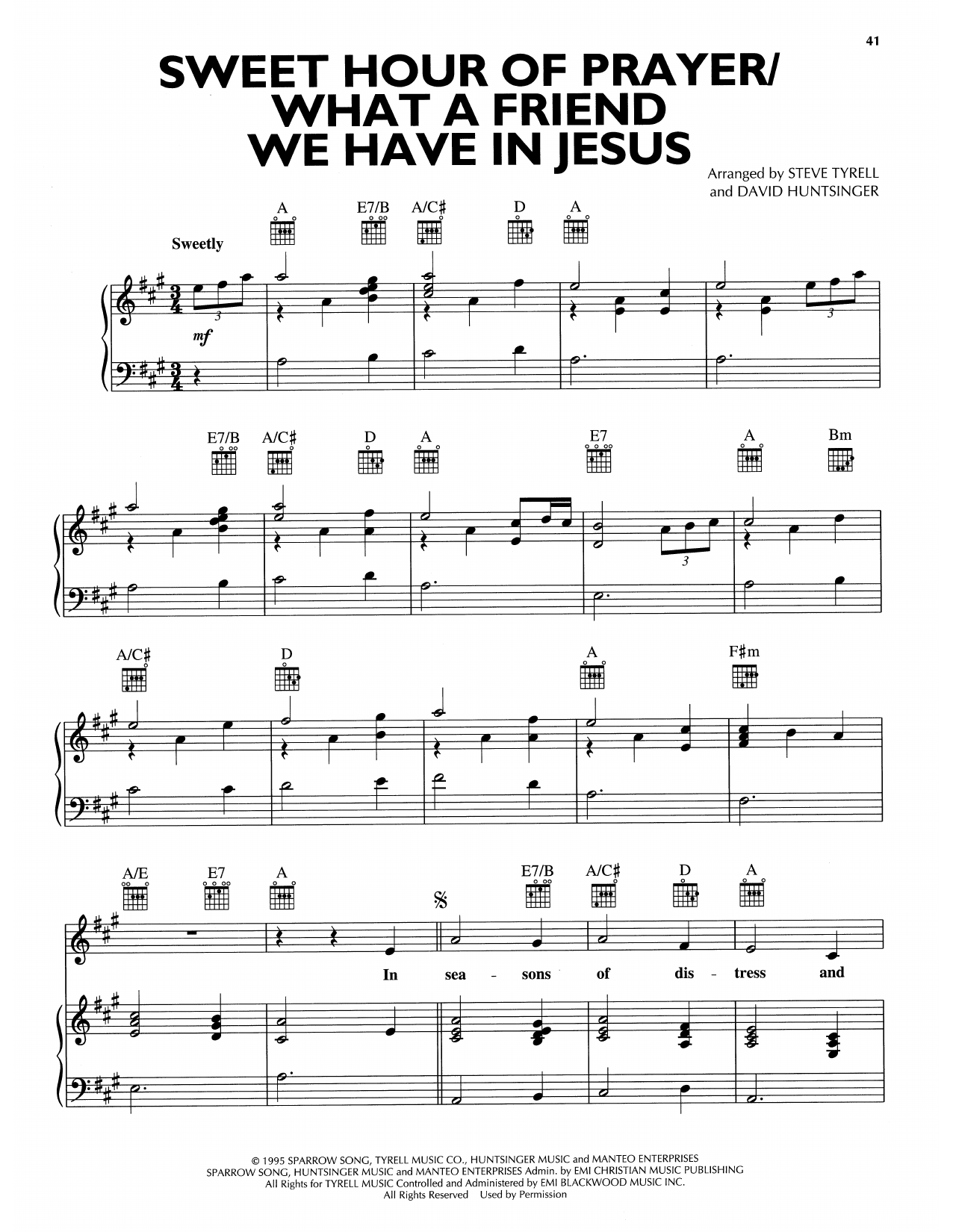 Produktbild zu: Sweet Hour Of Prayer/What A Friend We Have In Jesus