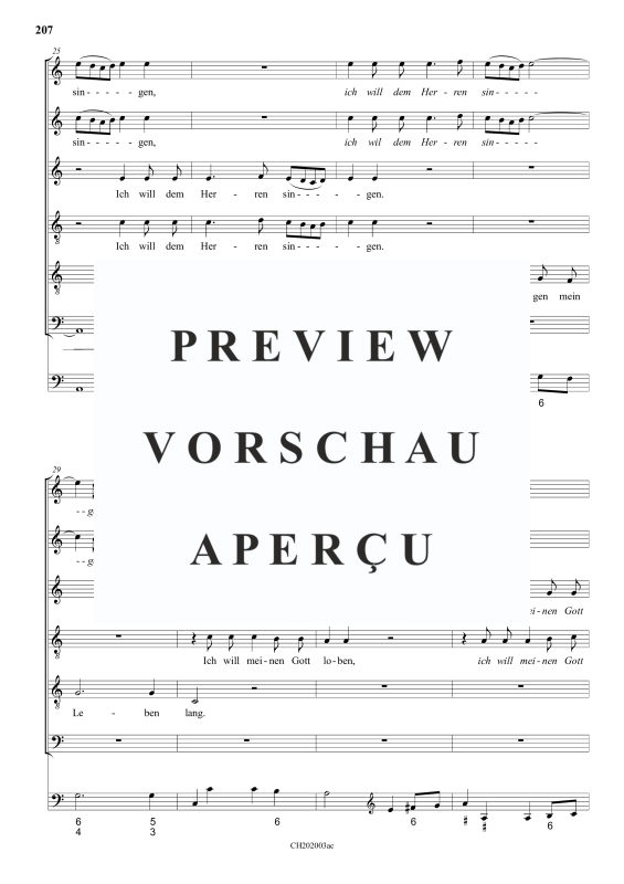 gallery: Alleluja, ich will dem Herren singen , , (Gemischter Chor 6-stimmig)