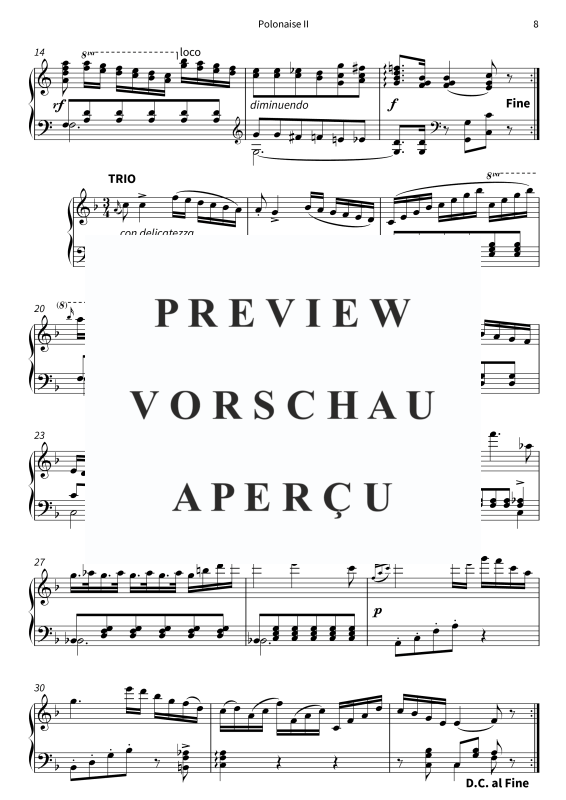 Product gallery: Page 10 of 11 Vier Polonaisen op. 1 - Klavierstücke der jungen Clara Wieck, , Solo Piano
