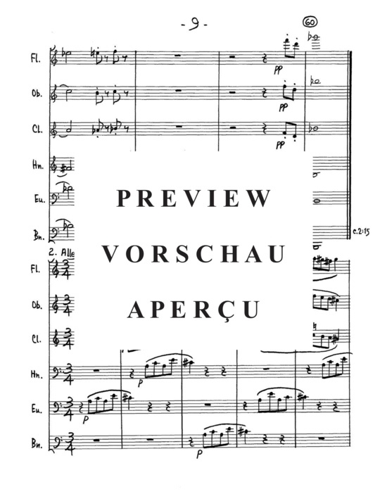 Produktgalerie: Seite 11 von 21 Sextet , , (Gemischtes Ensemble für Holzbläser Quintett + Euphonium Solo)
