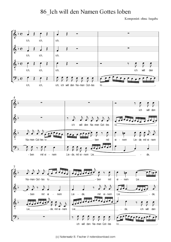 Product picture to: Ich will den Namen Gottes loben Weihnachtsmotette über Ps. 69,31