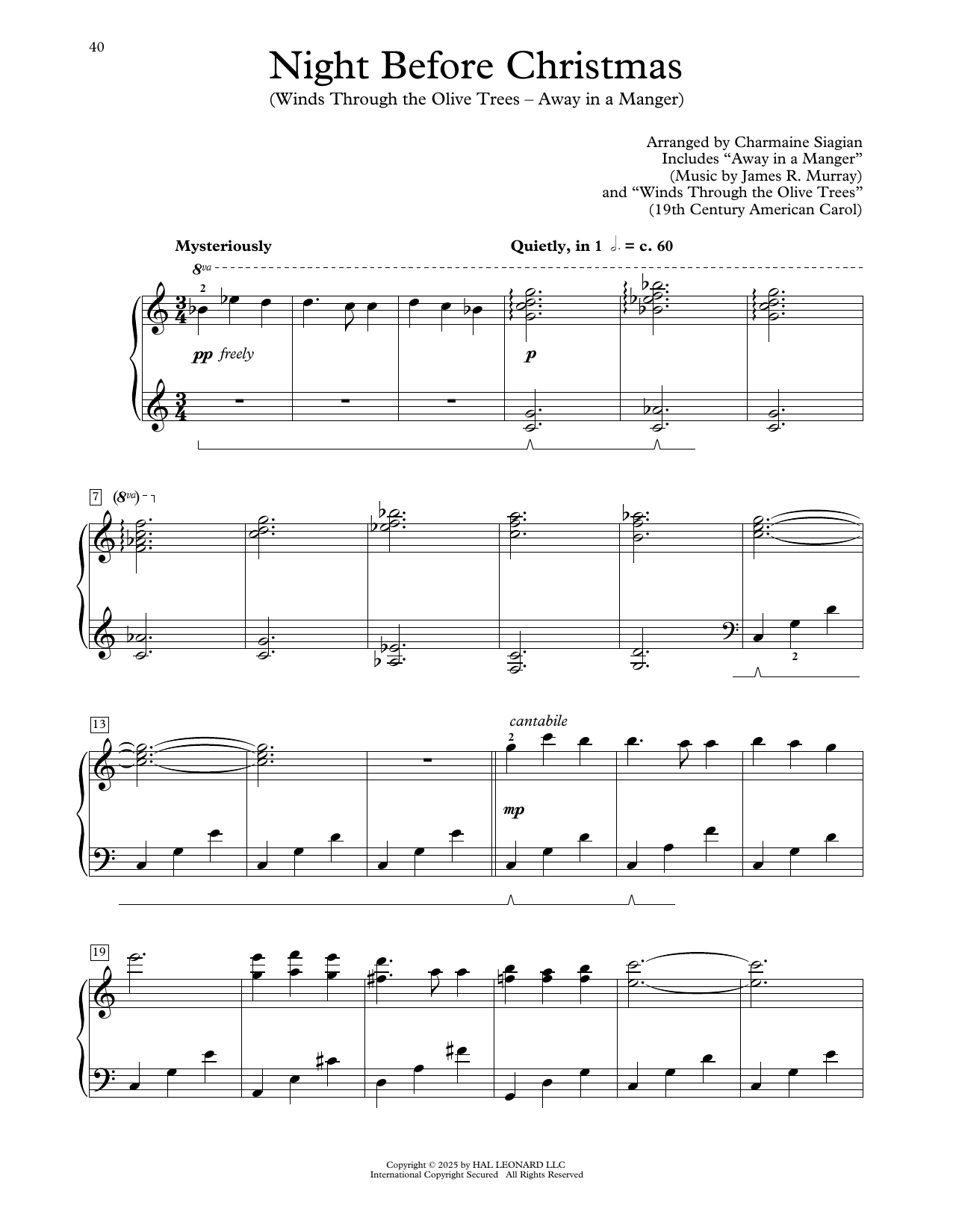 Produktgalerie: Seite 1 von 1 Night Before Christmas, Charmaine Siagian, Klavier