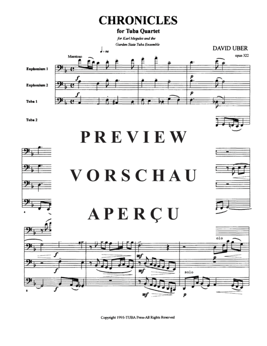 Product gallery: Page 3 of 20 Chronicles , , (Tuba Quartett EETT)