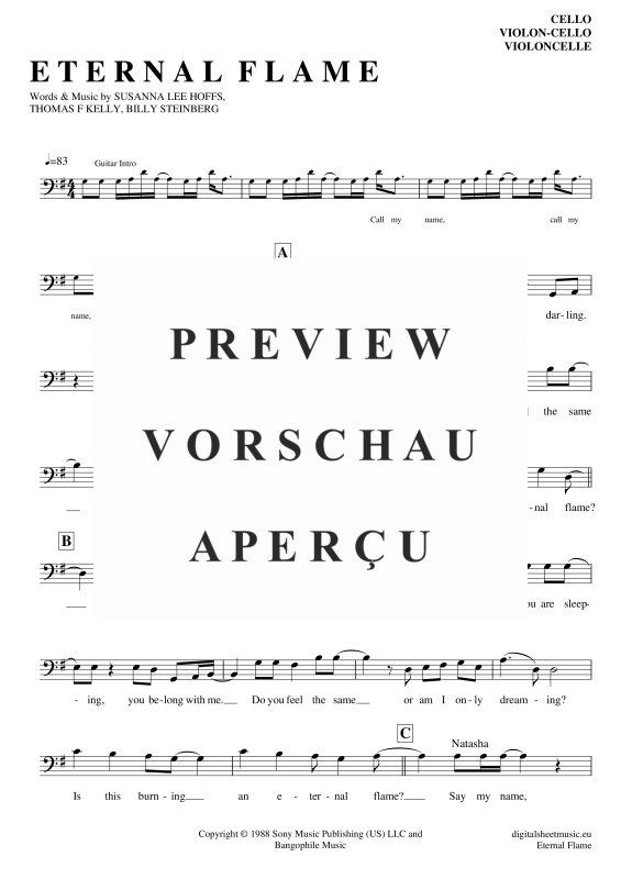 Produktgalerie: Seite 2 von 4 Eternal Flame, Kitten, Atomic, (Violoncello)