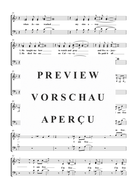 Produktgalerie: Seite 4 von 11 Free At Last, , Gemischter Chor SAB und Klavier