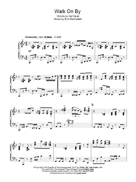Product gallery: Page 1 of 1 Walk On By, Burt Bacharach