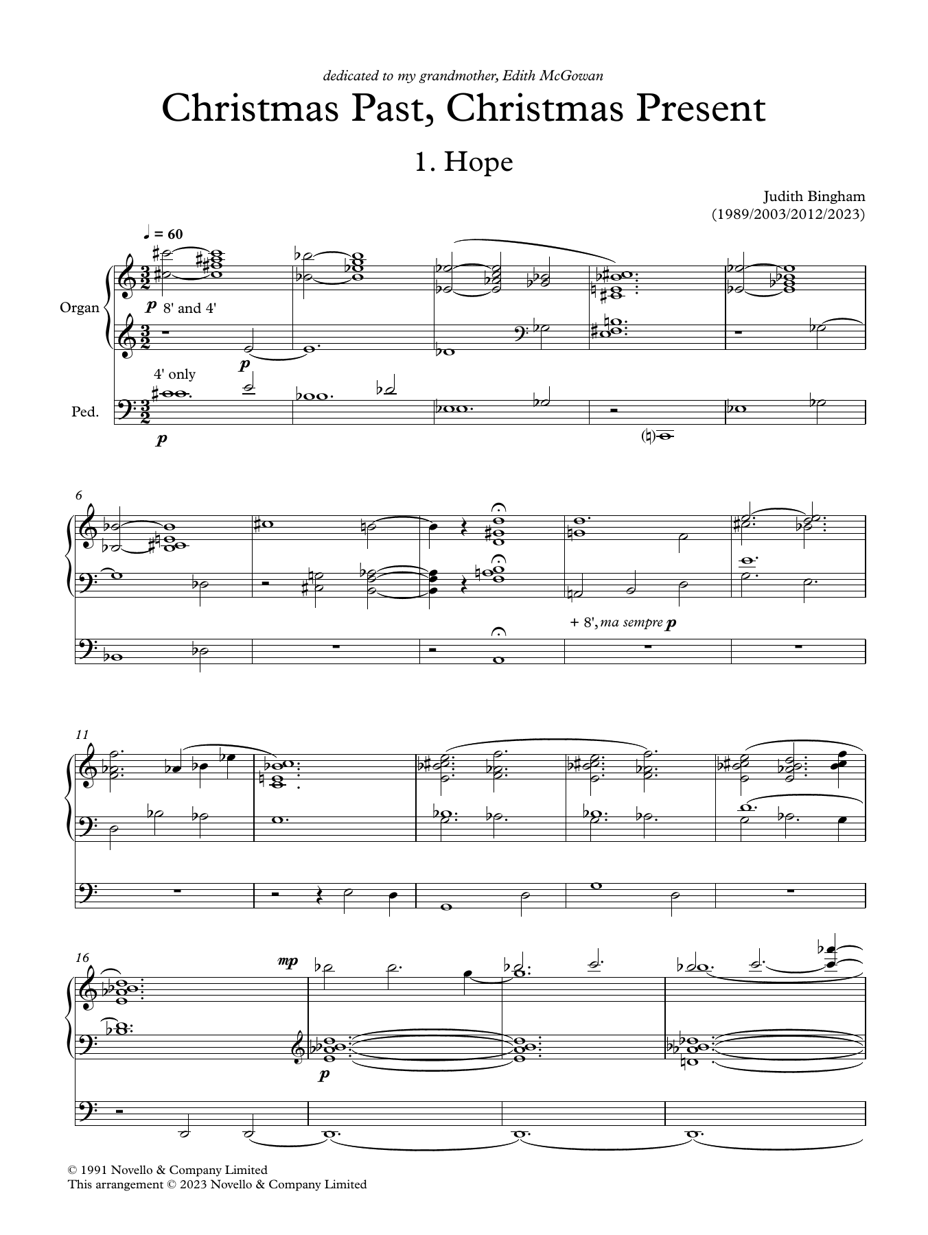 Product picture to:  Christmas Past, Christmas Present - Judith Bingham