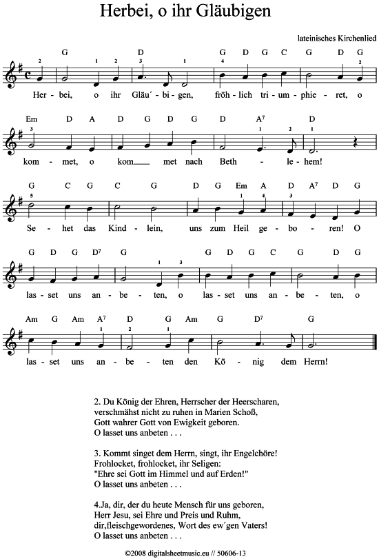 Herbei, o ihr Gläubigen 