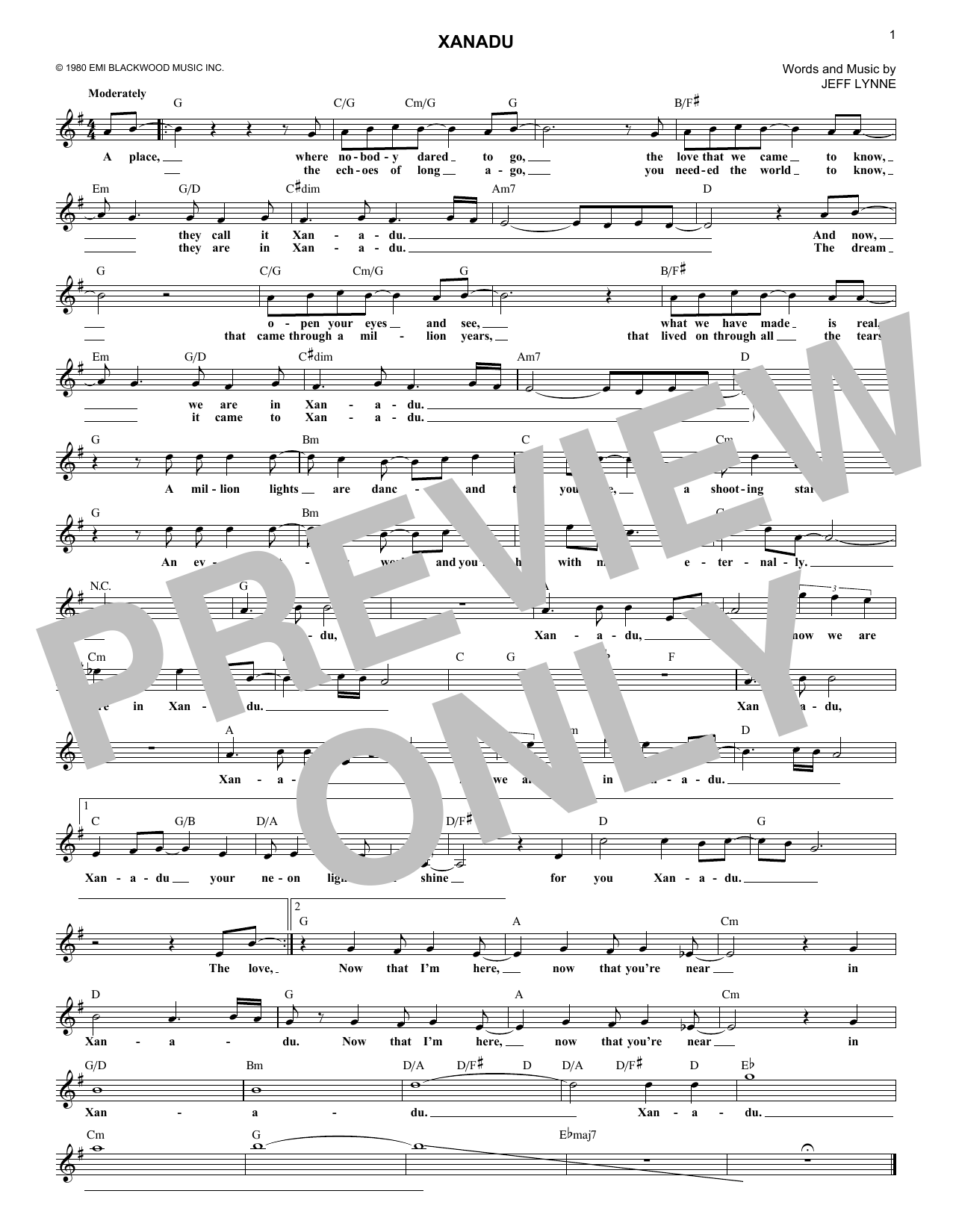 Produktgalerie: Seite 1 von 1 Xanadu, Oliva Newton-John/Electric Light Orchestra
