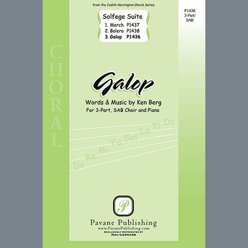 cover: Galop (from "Solfege Suite"), Ken Berg, Chor