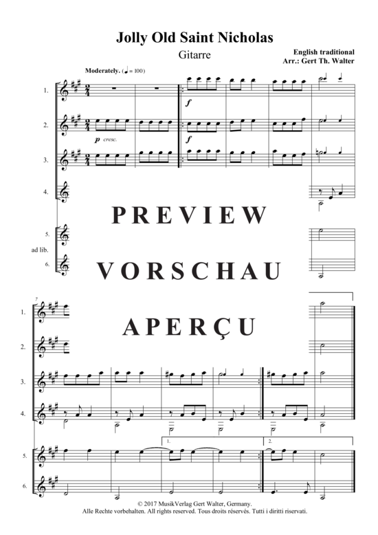 Produktbild zu: Jolly Old Saint Nicholas Traditional