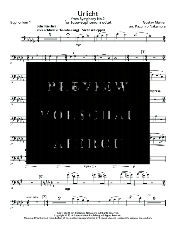 gallery: Urlicht from Symphony No. 2, , (Tuba Ensemble EEEETTTT)