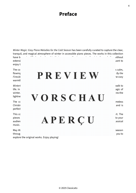 gallery: Winter Magic - Easy Piano Melodies for the Cold Season, , Piano Solo