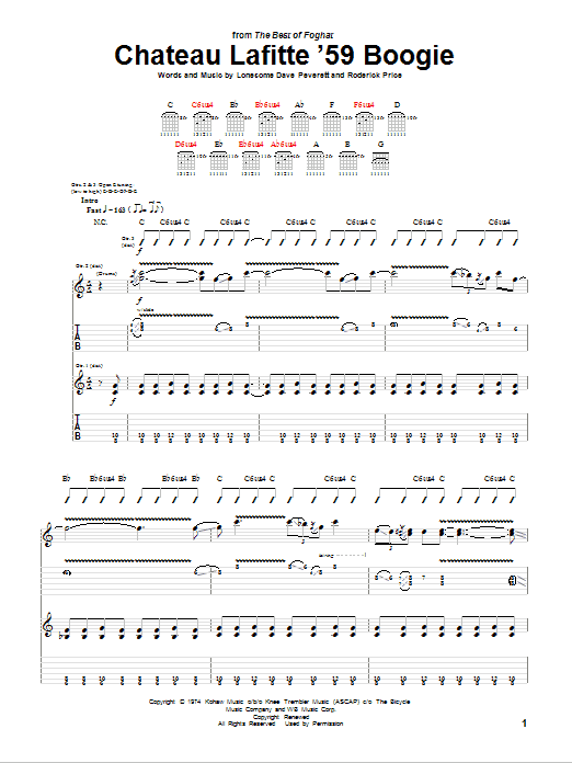 Produktgalerie: Seite 1 von 1 Chateau Lafitte '59 Boogie, Foghat, Gitarre