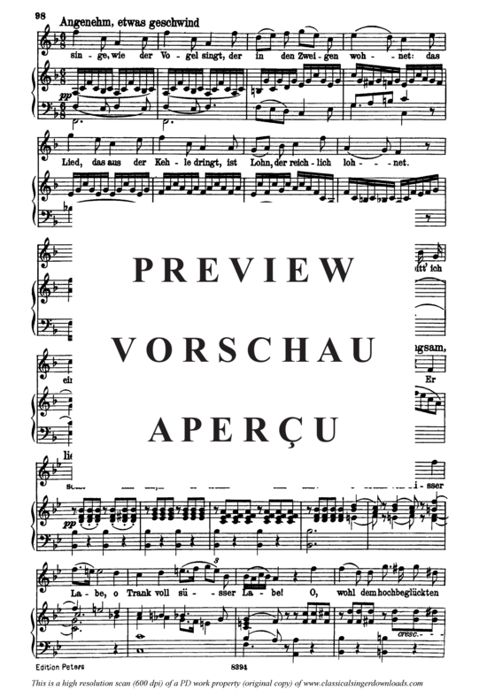 gallery: Der Sänger D.149 , , (Gesang hoch + Klavier)