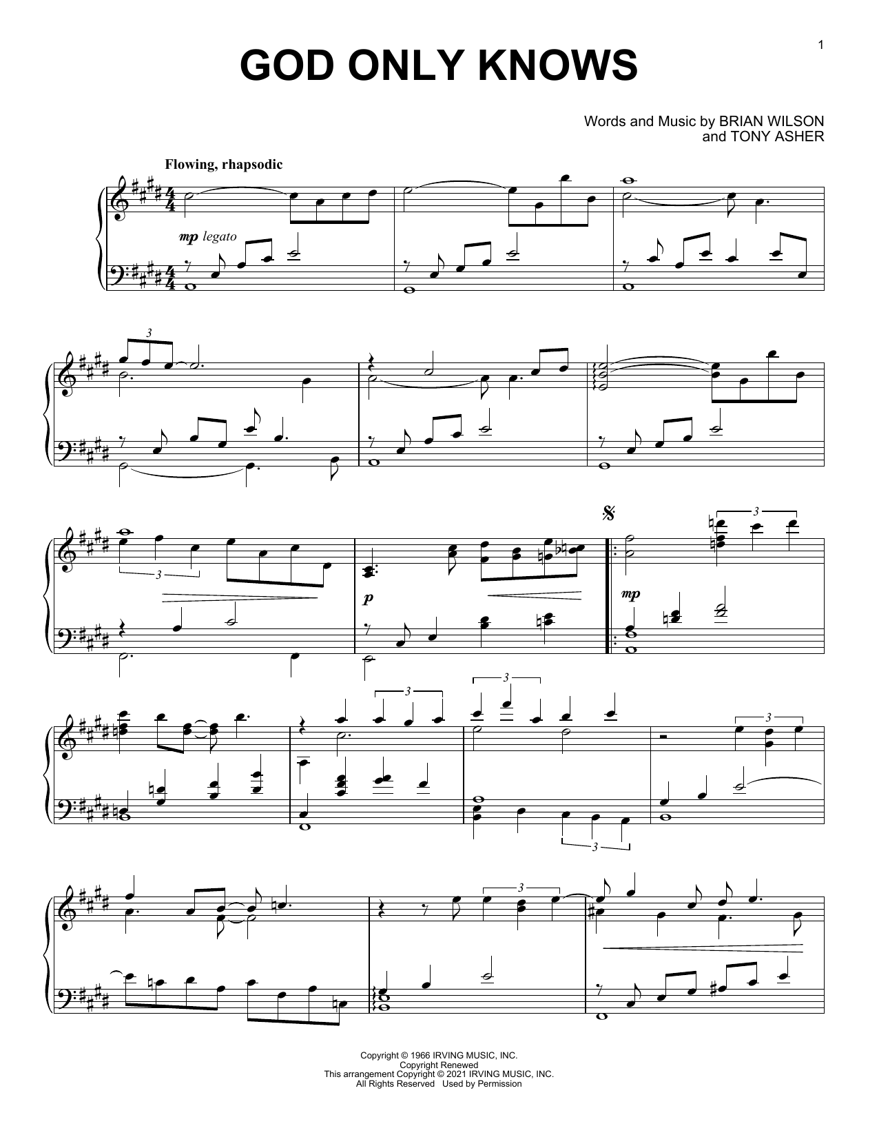 Produktbild zu: God Only Knows [Classical version]