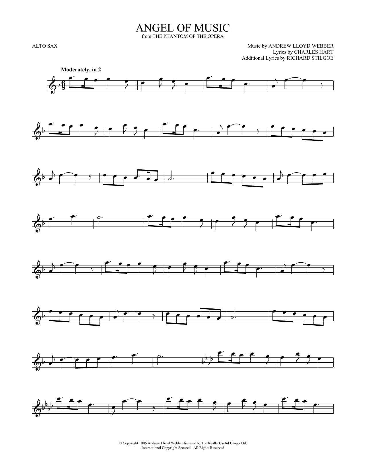 Product gallery: Page 1 of 1 Angel Of Music (from The Phantom Of The Opera), Andrew Lloyd Webber