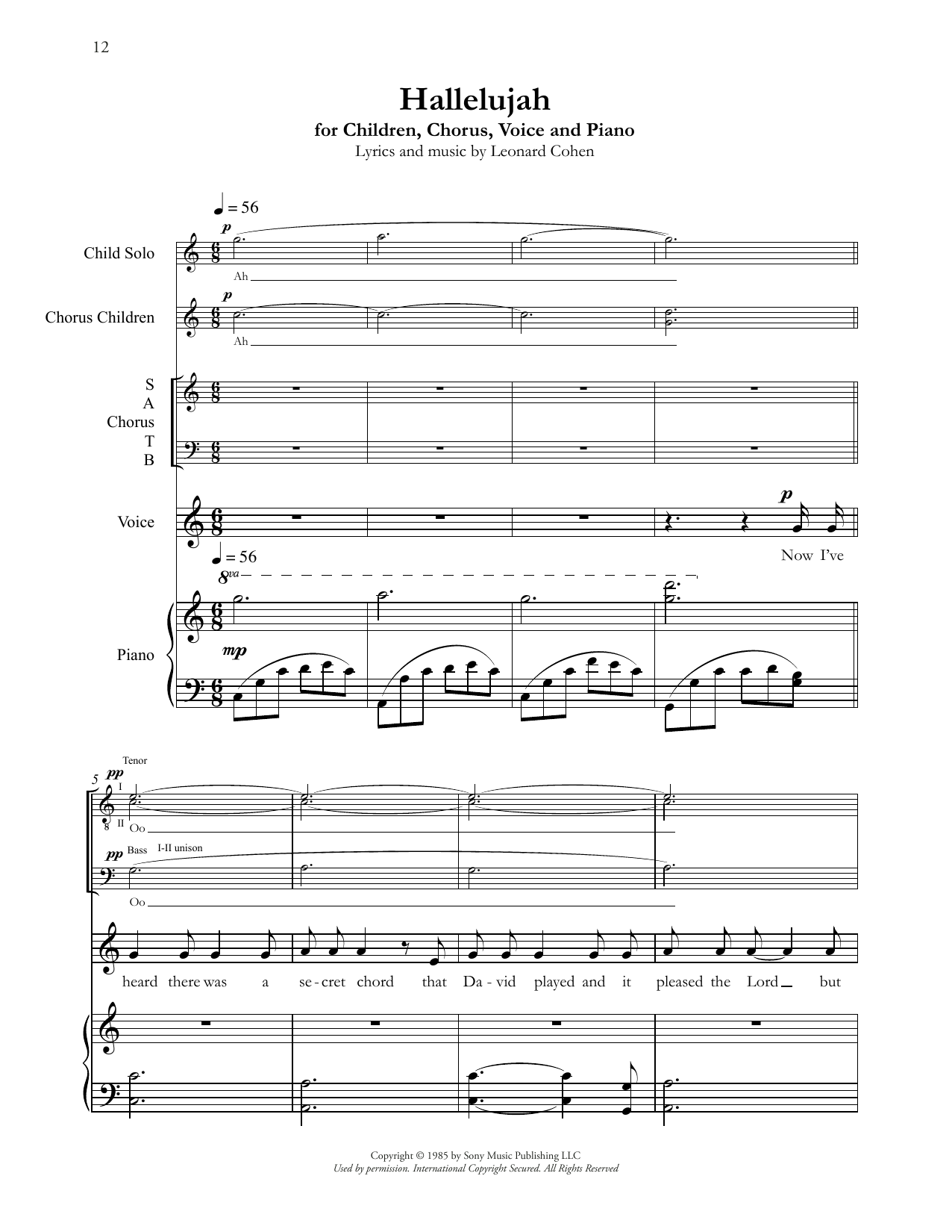 Produktgalerie: Seite 1 von 1 Hallelujah, Andrea Bocelli, Chor