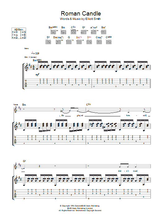 Product gallery: Page 1 of 1 Roman Candle, Elliott Smith