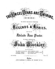 cover: The Angel Stars Are Shining (Echoes), John Blockley, Gesang, Klavier