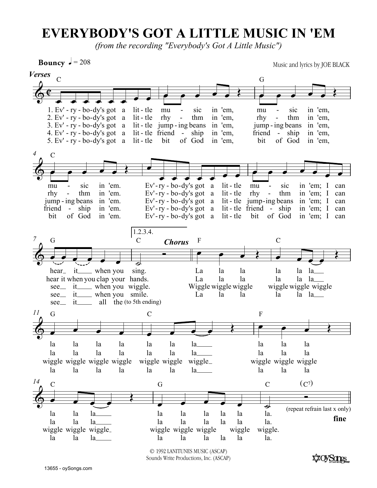 Produktgalerie: Seite 1 von 1 Everybody's Got, Joe Black, Melodieinstrument