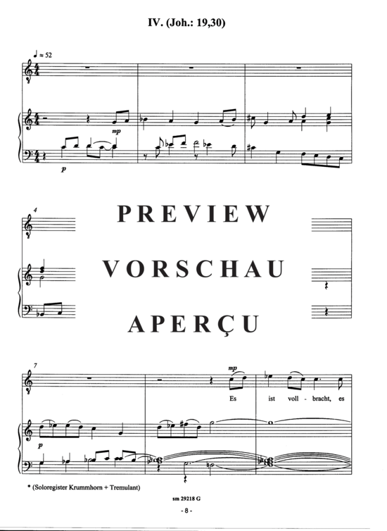 Product gallery: Page 10 of 12 Ecce Homo, 5 Sätze , , (soprano/tenor + organ)