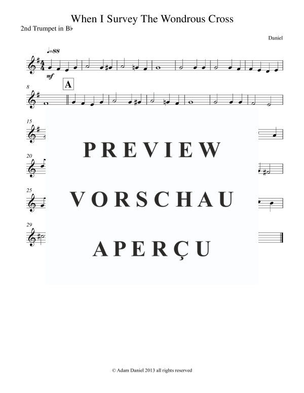 Product gallery: Page 8 of 11 When I Survey the Wondrous Cross, , Brass Quintet