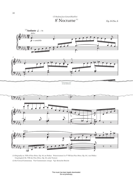 Product picture to: Nocturne No.8, Op.84, No.8