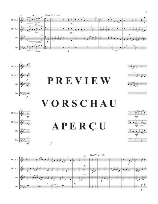 gallery: O Heiland reiss die Himmel auf (2xTromp in B, Horn in F (Pos) , , (2xTromp in B, Horn in F (Pos), Pos)