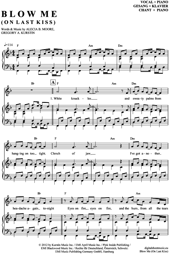 Produktbild zu: Blow Me (One Last Kiss) Pink