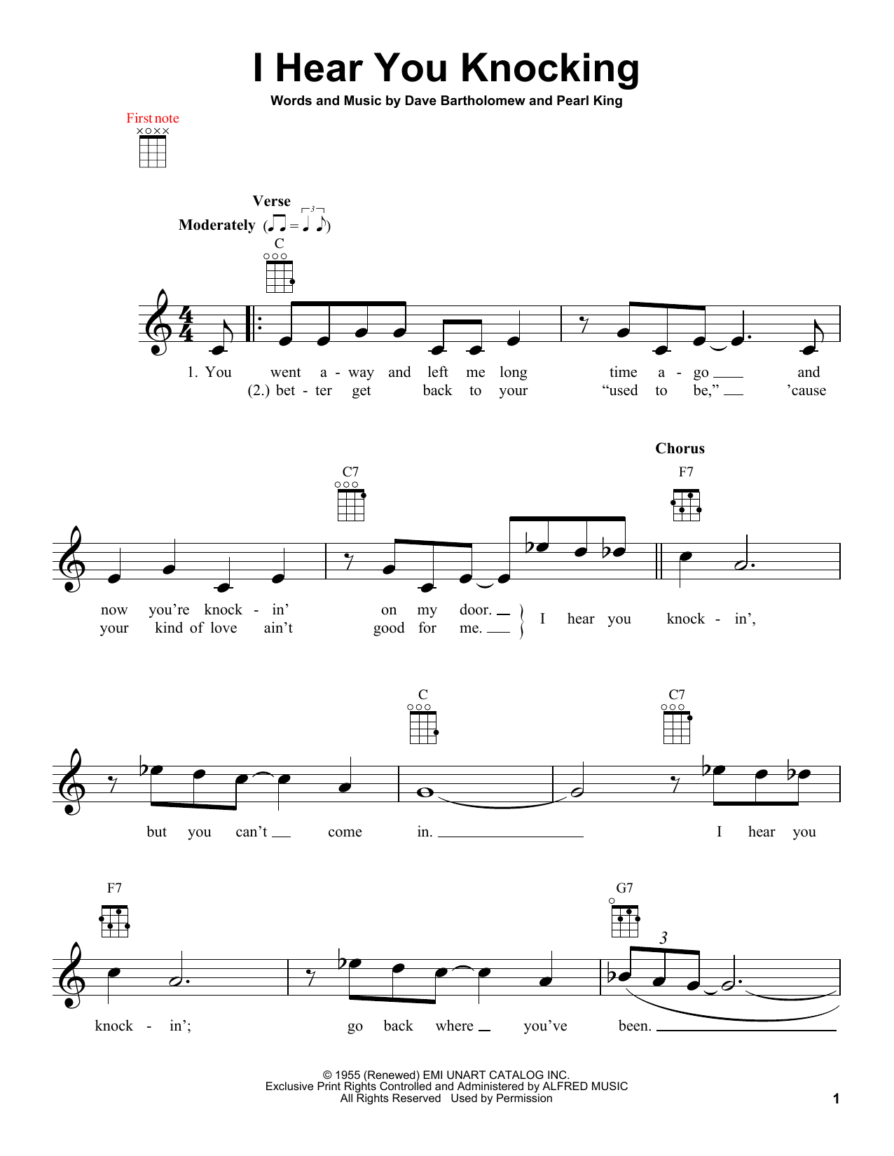 Product gallery: Page 1 of 1 I Hear You Knocking, Dave Bartholomew
