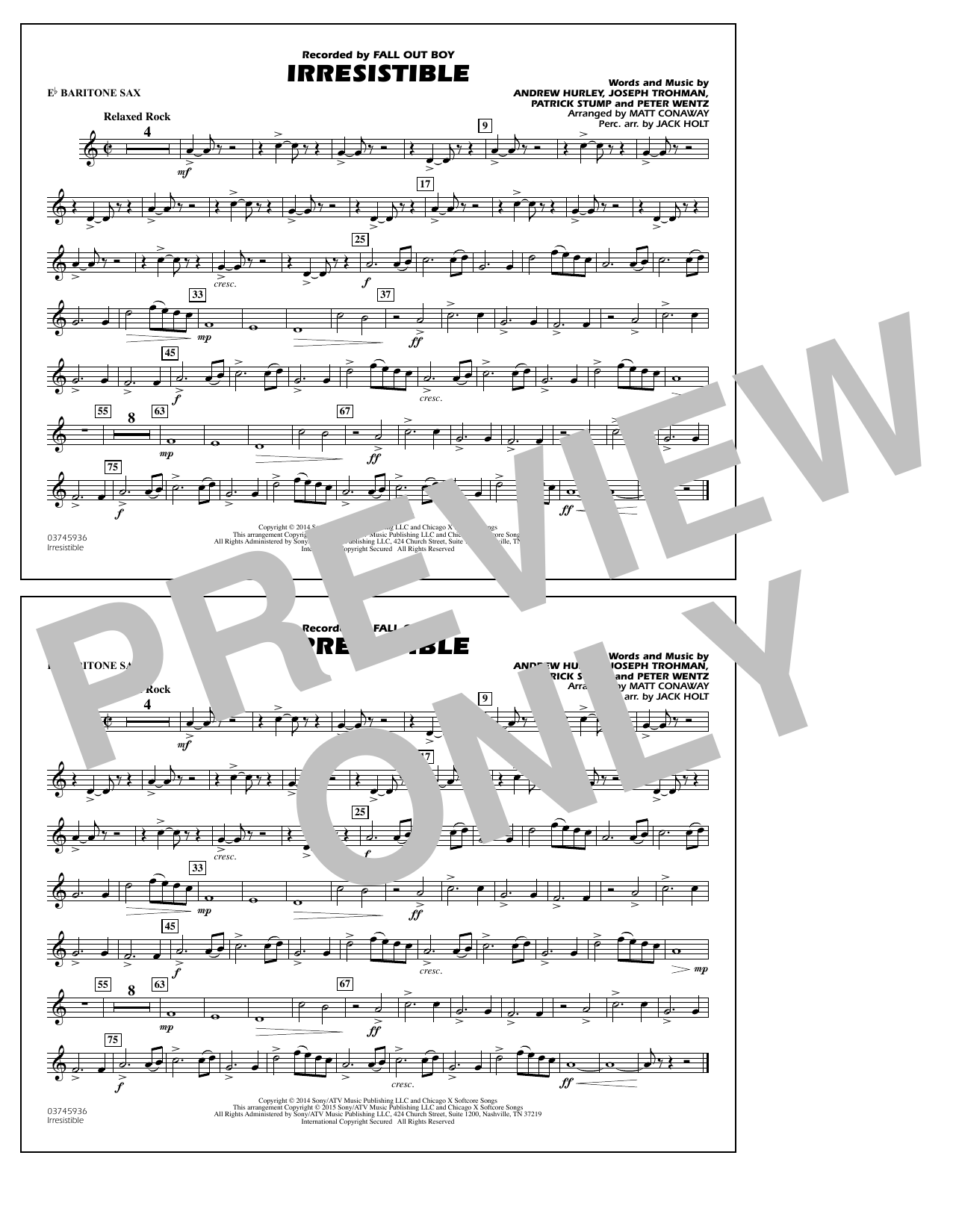 Product picture to: Irresistible - Eb Baritone Sax