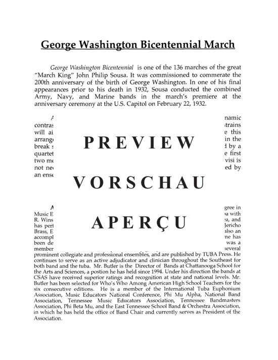 gallery: George Washington Bicentennial March , , (Tuba Quartett EETT)