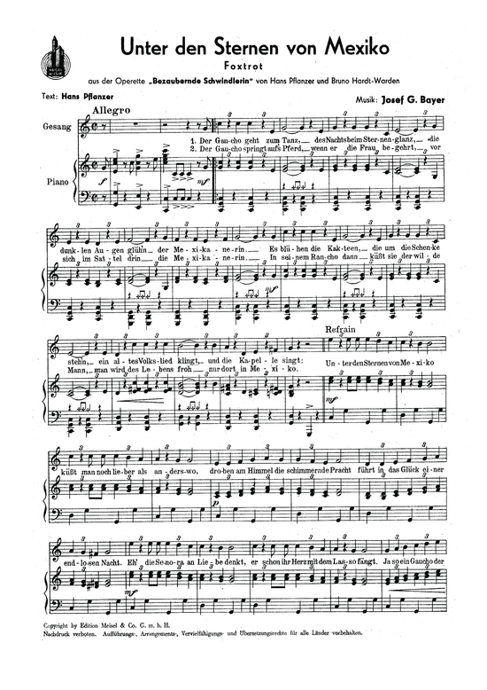 Produktbild zu: Unter den Sternen von Mexikoaus: Bezaubernde Schwindlerin (Operette)