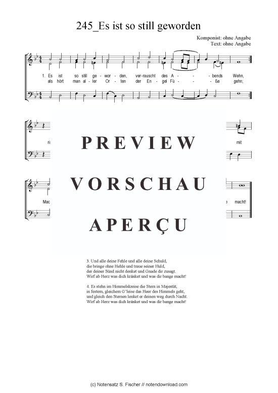 Product picture to: Es ist so still geworden 